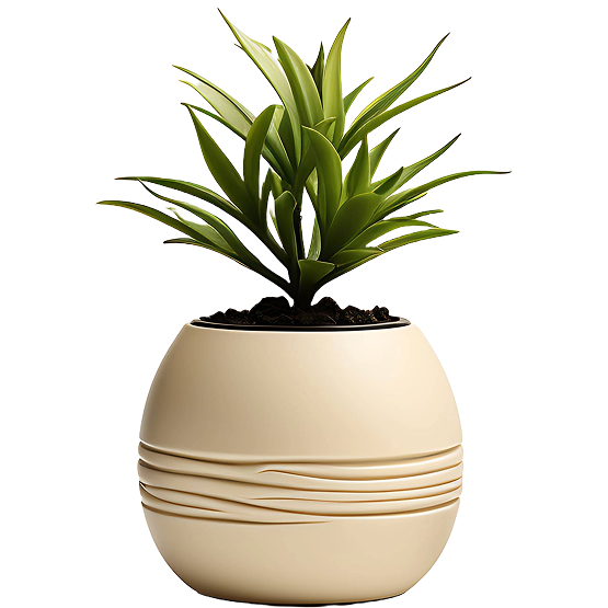 Yellow Tree Pot